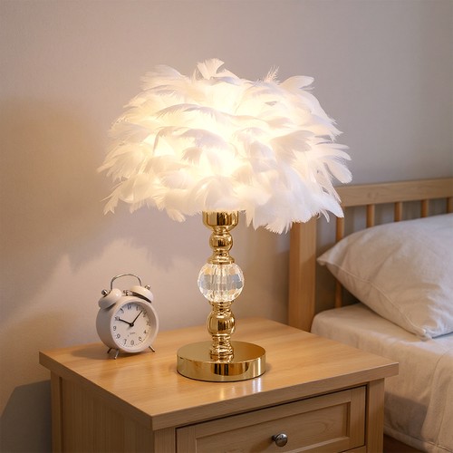 Elegant plush feather table - plush,