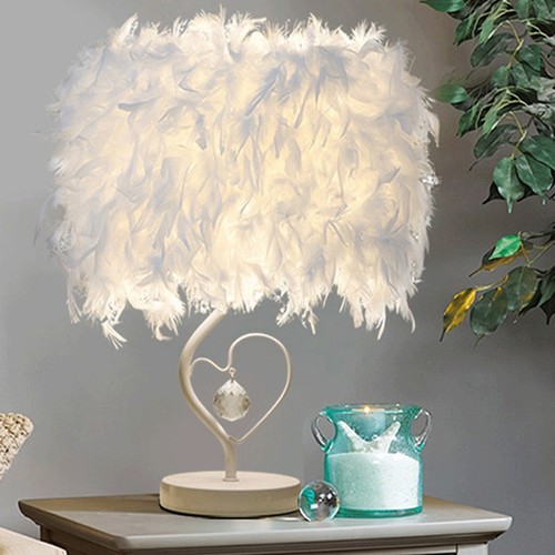 Modern white feather bedside - modern,