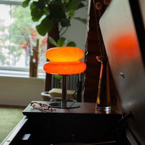 Glass lamp bauhaus warm - lamp,