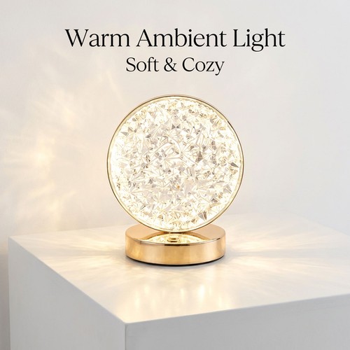 Crystal table lamp - crystal, touch