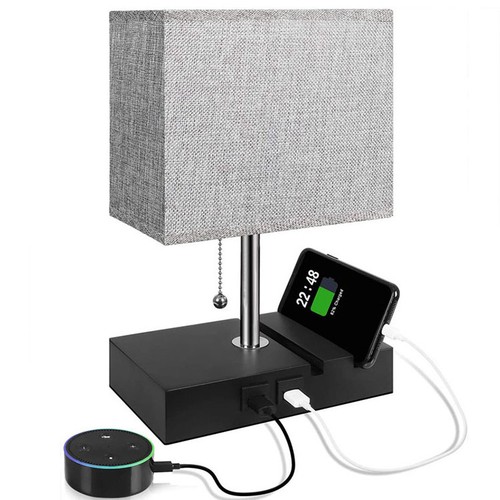 Usb bedside table - lamp, desk