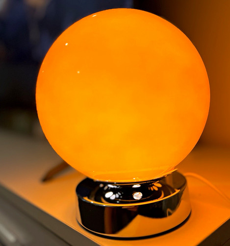 Globe table modern lamp orange - table,