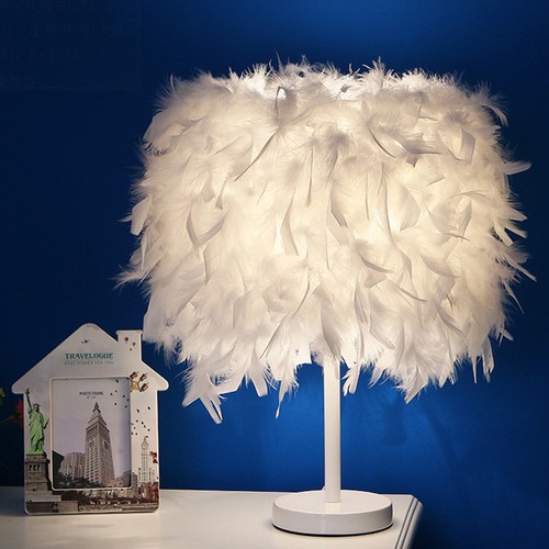 Modern white feather - modern, bedside