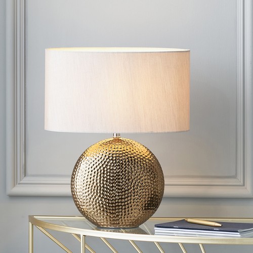Bronze ceramic table lamp with - lamp,