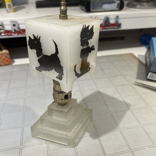 Scottie dog table - table, bedside