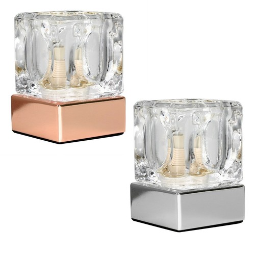 Glass ice cube touch dimmer - ice,