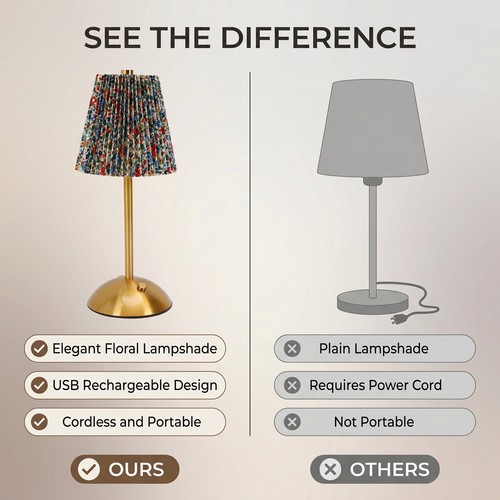 Vintage pleated table lamp - pleated,
