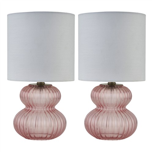 Modern set pink ribbed - of,