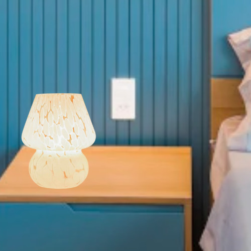 Mushroom glass table lamp - mushroom,