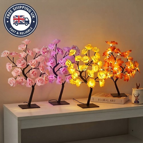 Led rose flower tree lamp - rose,