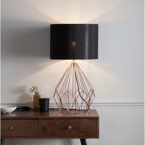 Table lamp modern copper - table,
