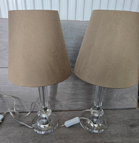 Bedside table lamps - x2, lights