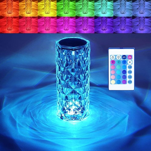 Led crystal table - crystal, lamp