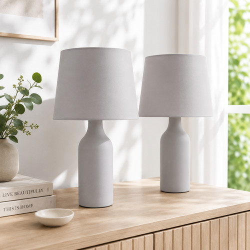 Pair grey ceramic table - pair, 2