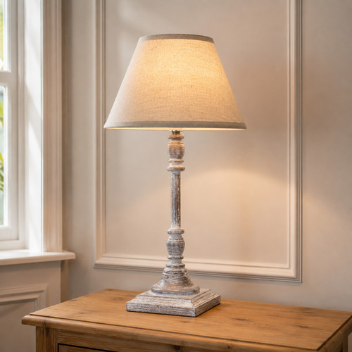 Antia stem table lamp linen - stem,