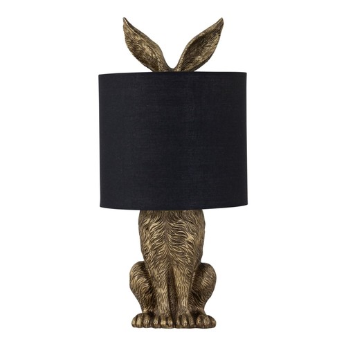 Gold hare rabbit table - hare, lamp